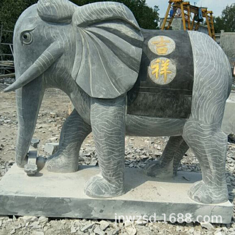 济宁青石大象图片大全浙江石象生产上海石头象价格