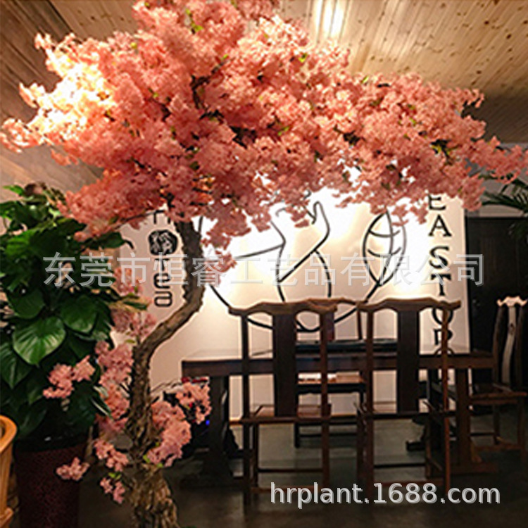 定制办公室休息区仿真樱花树展览中心装饰人造樱花树桃花林