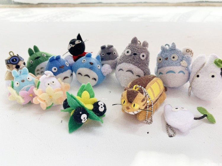 日单宫崎骏动画吉卜力龙猫Totoro毛绒公仔玩偶玩具挂件挂链猫巴士