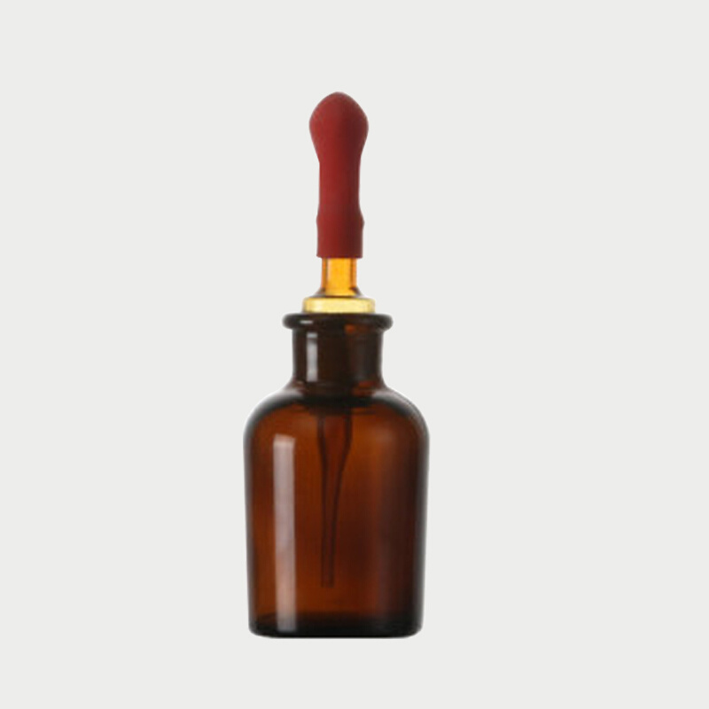125ml棕色玻璃滴瓶 棕色指示剂瓶 棕色滴瓶 附胶帽  盐城 华鸥