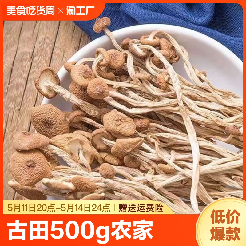 古田新货500g农家茶树菇干货新鲜茶薪菇香菇蘑菇椒盐茶树菇煲汤料
