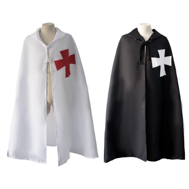 欧洲cosplay圣殿骑士十字架c披os风斗篷长袍 中世纪服装道具