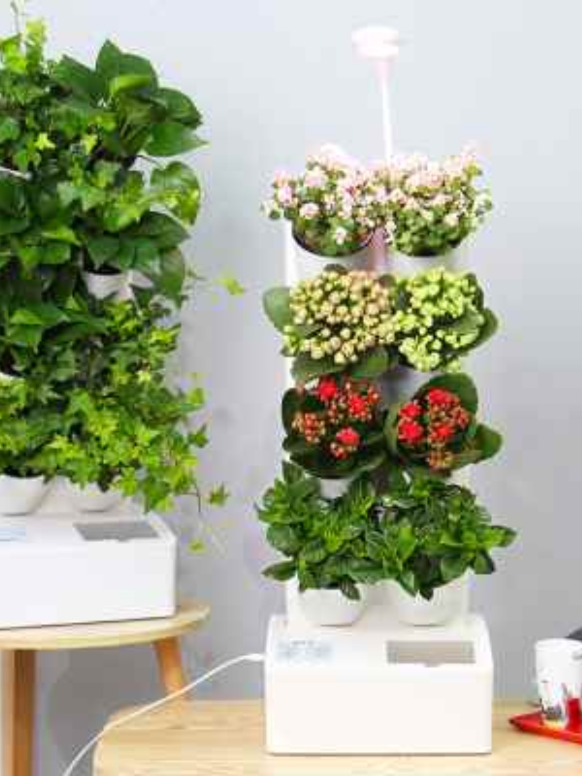 品智能花盆自动灌溉自吸水植物墙家庭桌面立体多层种花绿植种菜新