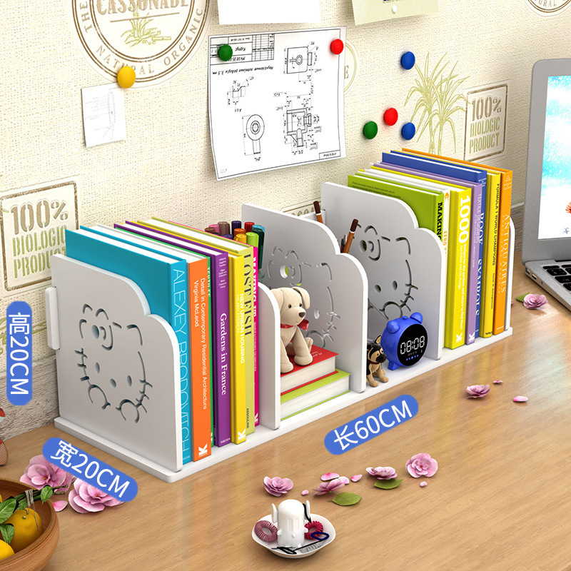 。新款艺术家庭小书架桌上小型陈列架简约幼儿园矮书桌架床头柜用