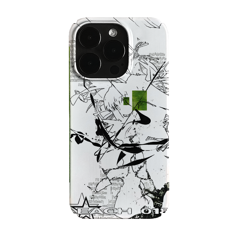 绿色二次元故障风艺术潮流小众高级感卡通iPhone14pro+苹果15promax菲林手机壳新款13/12mini的适用华