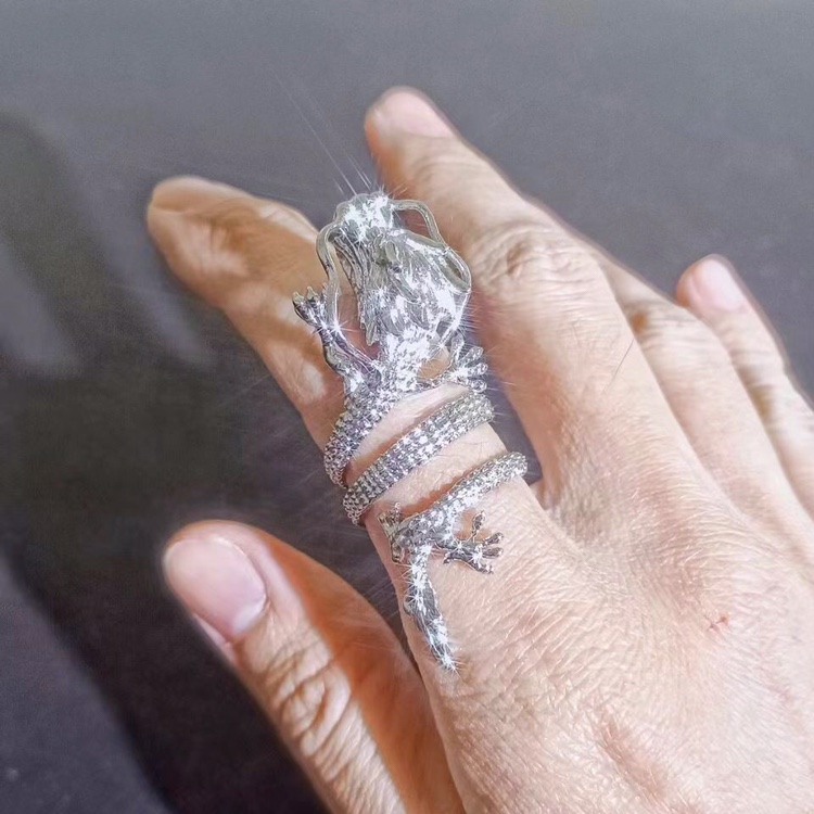 钛钢青龙戒指古风民族风男女通用时尚潮龙个性食指环