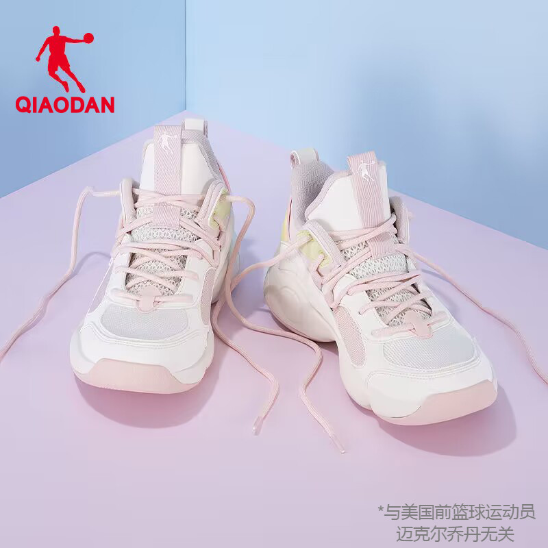 中国乔丹篮球鞋女高帮透气正品专业耐磨球鞋休闲老爹鞋女生运动鞋