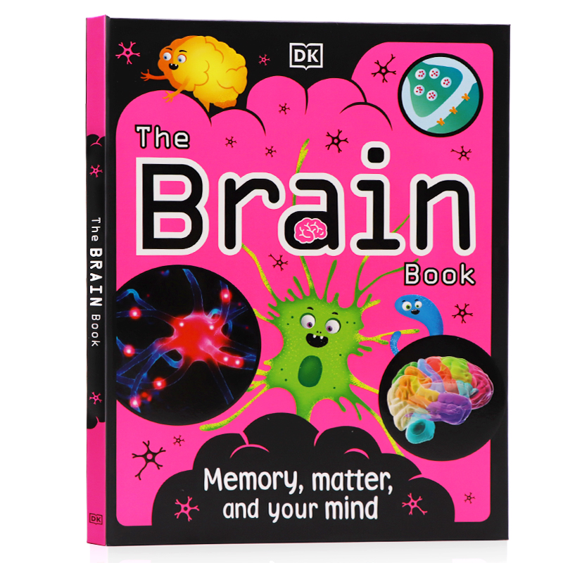 DK出版大脑书 The Brain Book 英文原版 精装系列图书 进口原版少儿人体器官百科科普读物 儿童英语课外阅读书籍 人体器官的秘密
