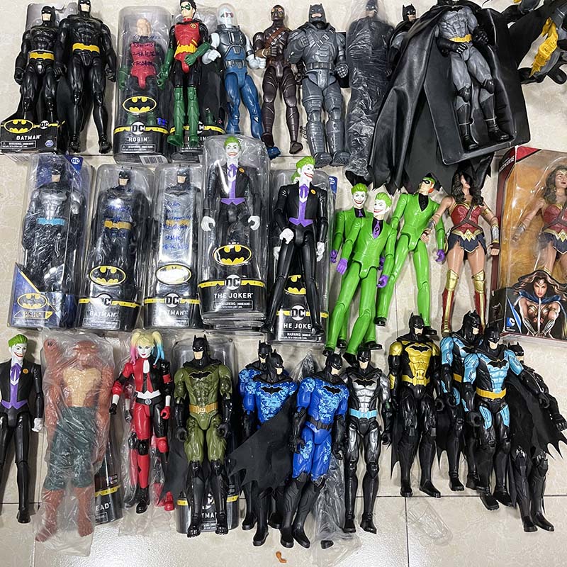 正版散货蝙蝠侠蝙蝠侠闪电侠关节可动人偶模型公仔手办玩偶全套装