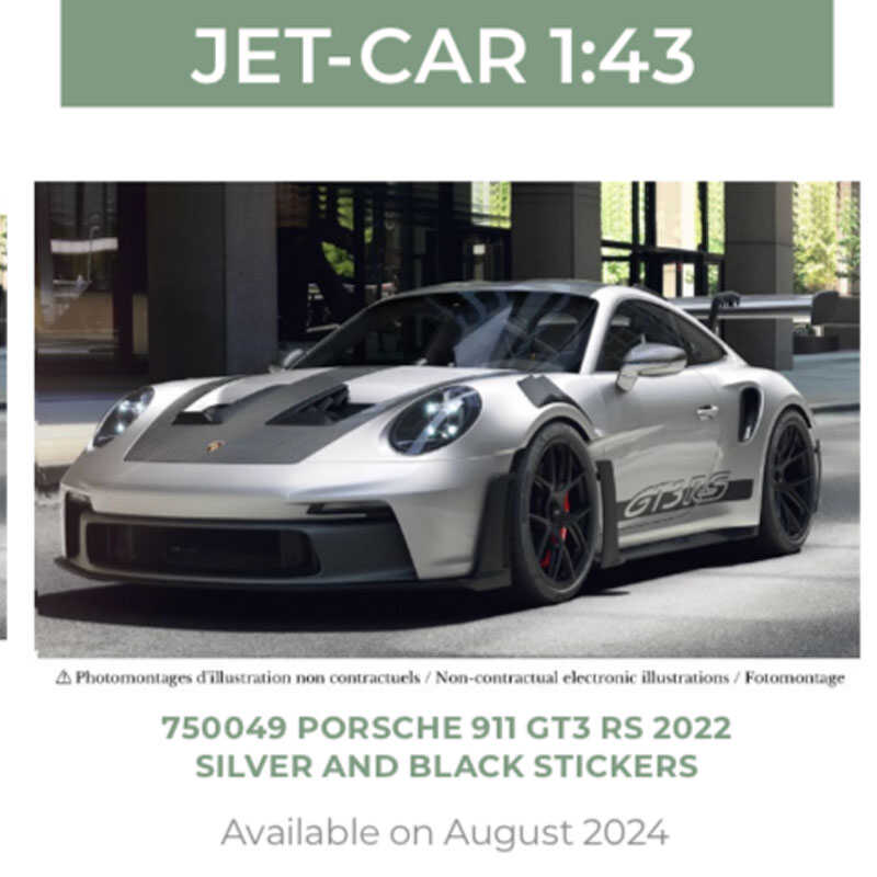 NOREV 1/43 保时捷 PORSCHE 911 GT3 RS 2022 银色 不可开门