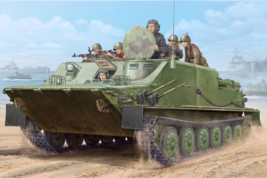 小号手 01582 胶粘拼装模型 1/35俄罗斯BTR-50PK装甲输送车