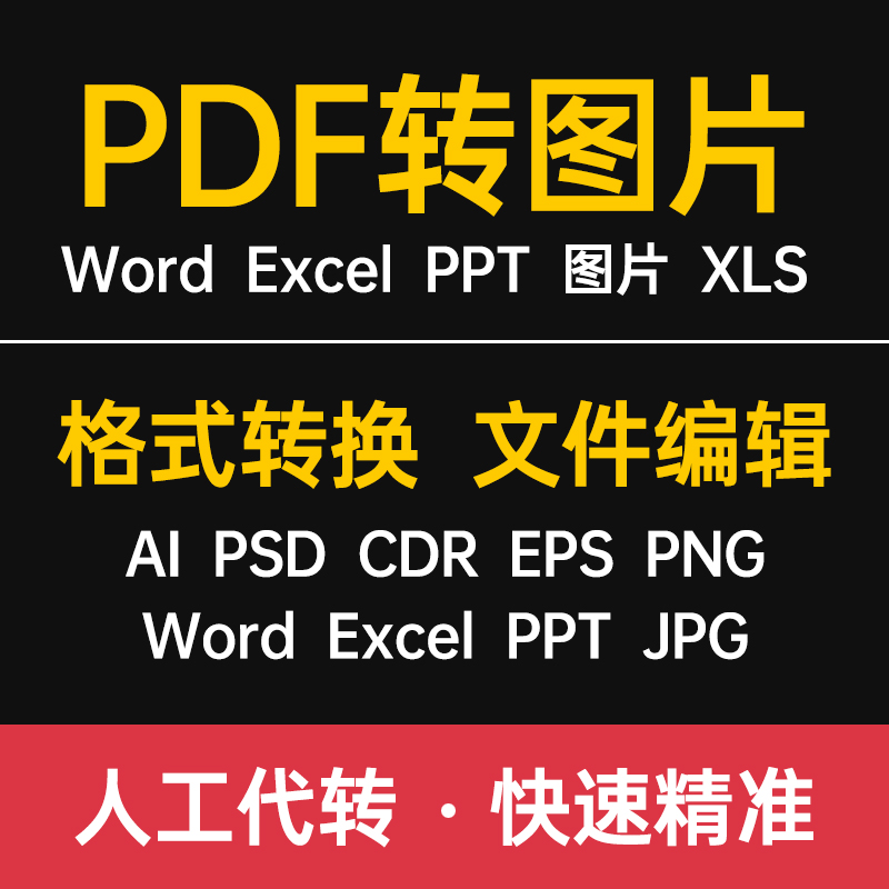 pdf转图片/扫描文件转换成word/excel/txt/ppt/排版文档编辑文件