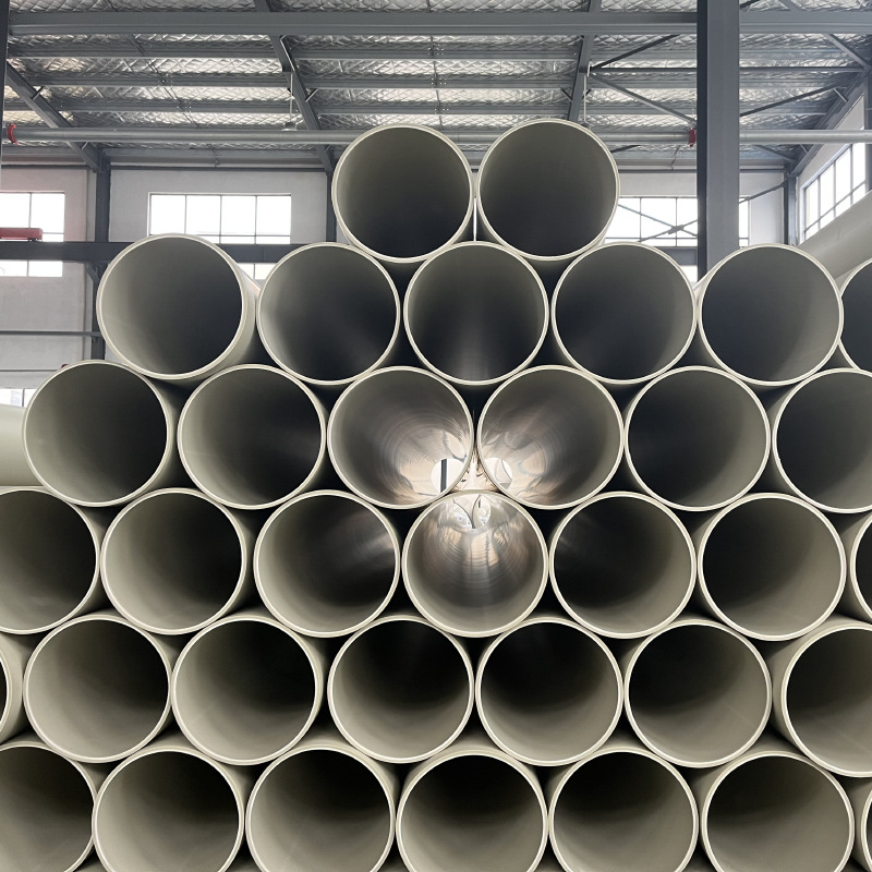工业灰色加厚塑料硬管非标大口径聚丙烯通风排气消防给水管