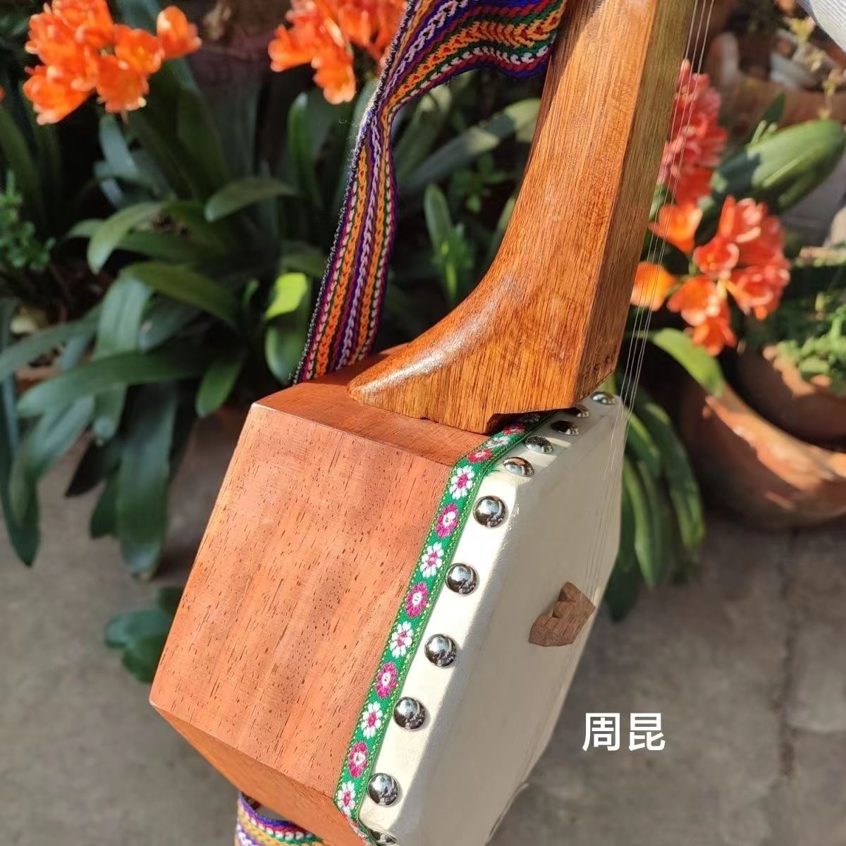 羊头琴 三弦  1米 兰坪普米族 民族乐器 非遗  厂家直销 可开发票