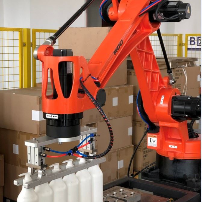 机器人装箱自动化生产线 机器人装箱码垛系统