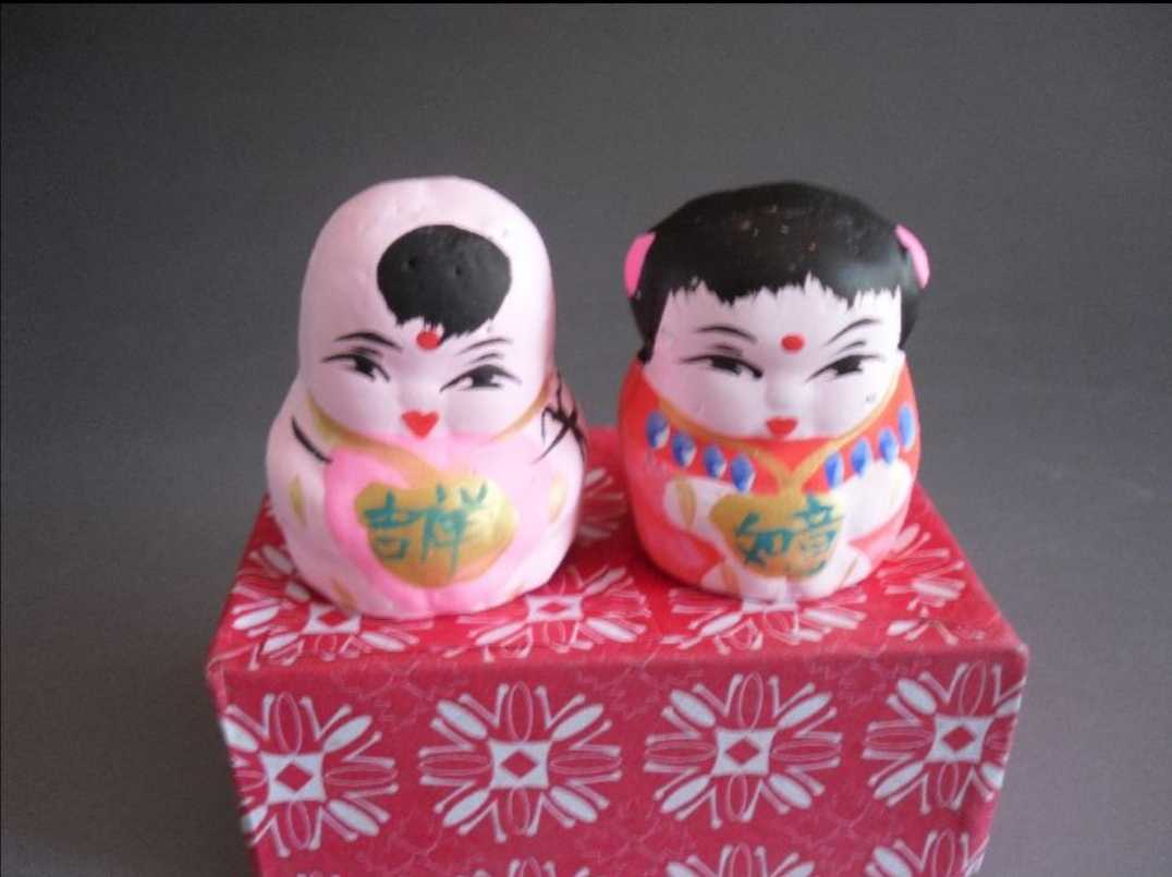 中国特色民间手工艺品男娃手绘小泥人泥娃摆件玩具六一儿童节礼物