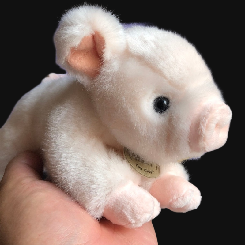 正版toy club粉色小猪猪公仔毛绒玩具可爱小猪宝宝趴趴猪年吉祥物