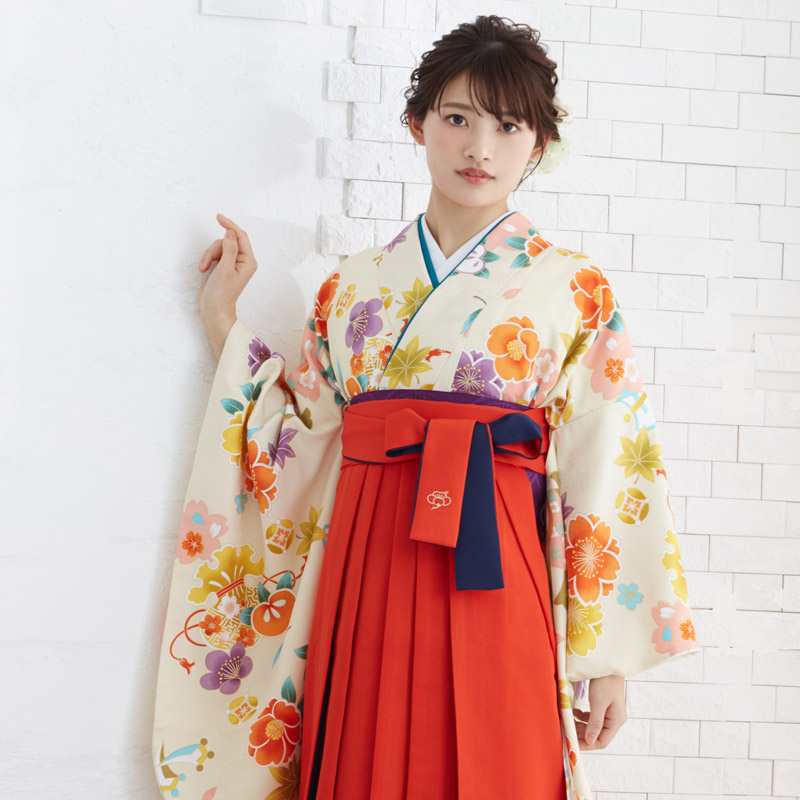 樱工房和服 日本传统和服二尺袖毕业季卒业装全身二尺袖8件套