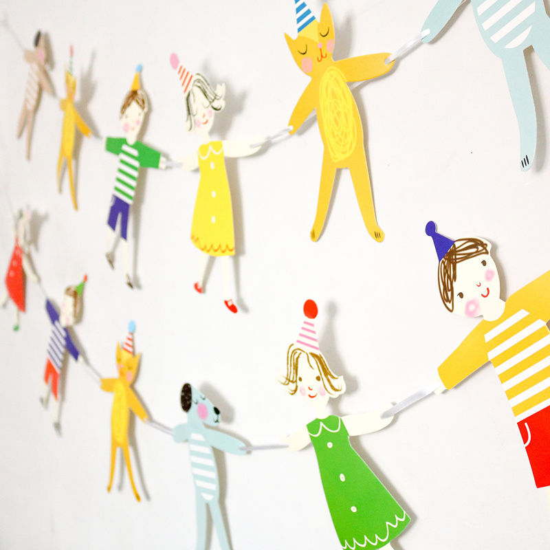 幼儿园环境布置diy手工材料卡通人物动物娃娃贴纸家园联系墙贴