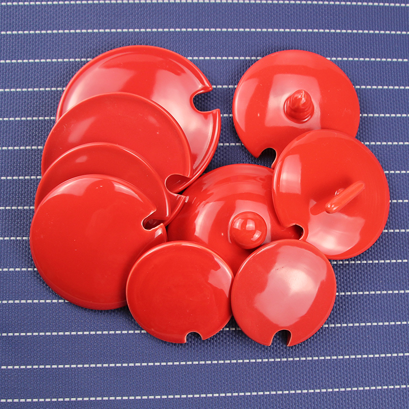 亮光红色陶瓷盖子茶杯盖杯子盖子配件陶瓷杯盖通用马克杯圆形配盖