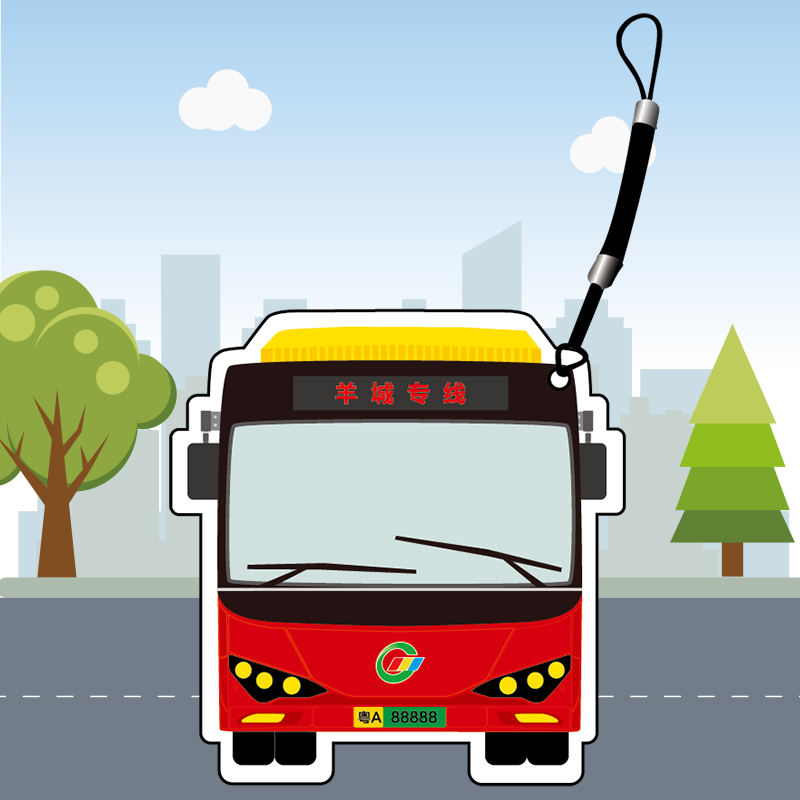 （全国一卡通）广州公交集团公交车异形卡羊城通纪念卡