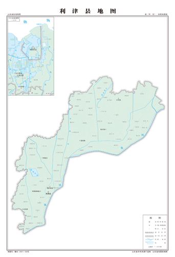 利津县地图地形地势水系河流行政区划湖泊交通旅游铁路山峰卫星村
