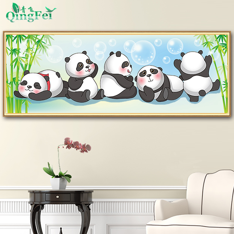 竹子和熊猫怎么画简单