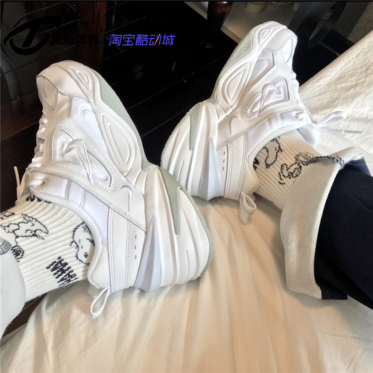 Nike M2K Tekno 男女复古运动休闲纯白老爹鞋 AV4789-101