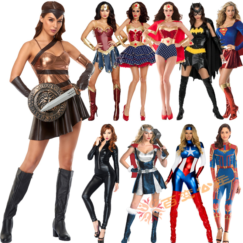 cosplay复仇者联盟派对服装女超人服装成人女雷神蝙蝠侠神奇女侠