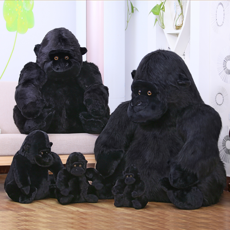 仿真大号黑猩猩毛绒玩具金刚公仔布娃娃猴子新款玩偶女生生日礼物
