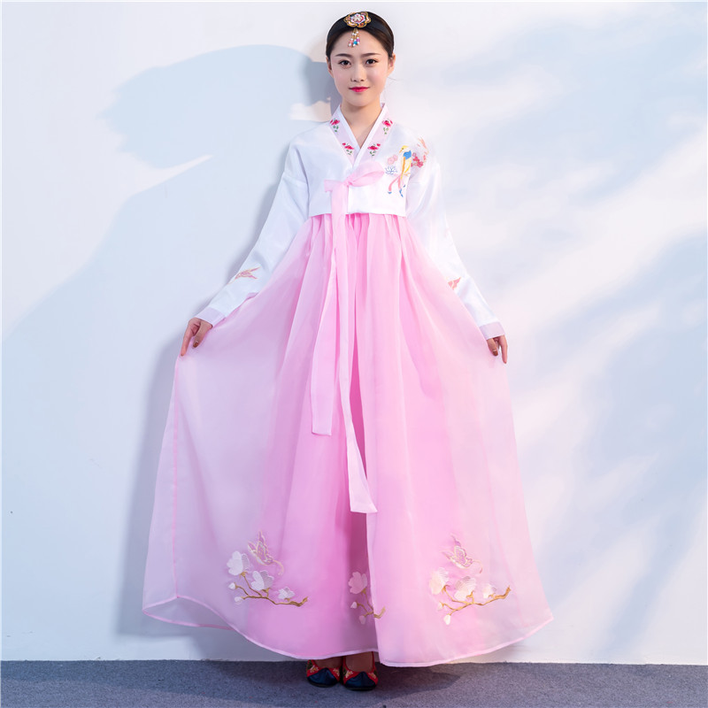 传统韩服女装改良韩国古装朝鲜族民族服装大长今舞台舞蹈演出服装