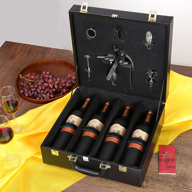 民权葡萄酒 奢藏系列赤霞珠干红葡萄酒水 河南特产4瓶装套装礼盒