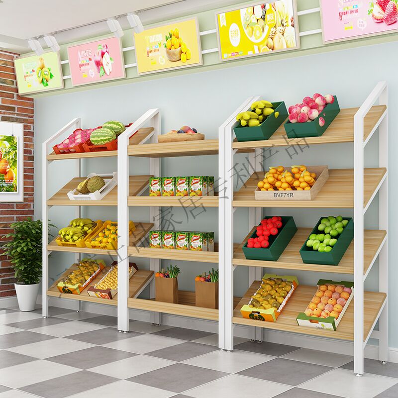 货架置物架展示柜斜面蛋糕水果商场礼品鞋店中岛柜超市零食架