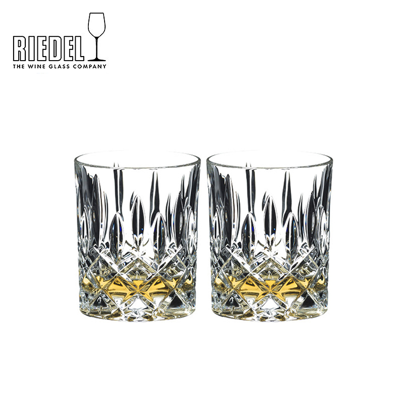 奥地利RIEDEL威士忌杯雕花古典白兰地杯洋酒杯进口水晶切割烈酒杯