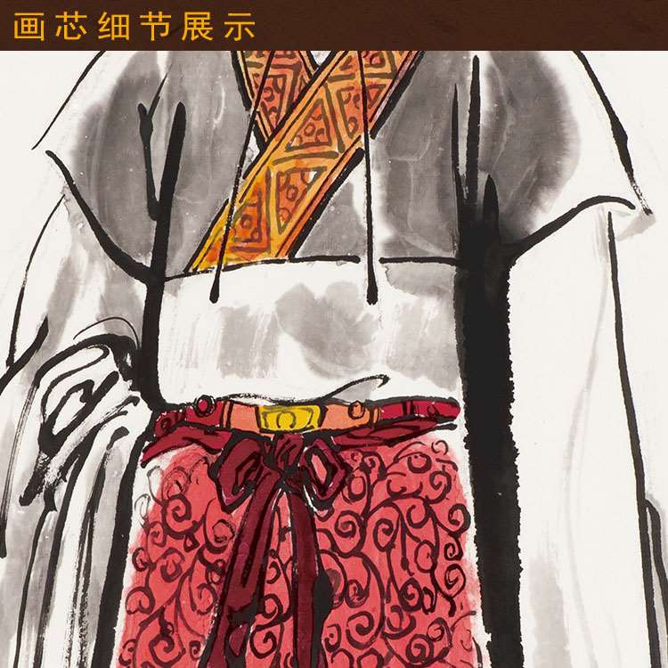 速发刘备画像挂画 玄德三国演义人物画 装饰字画丝绸画卷轴画来图