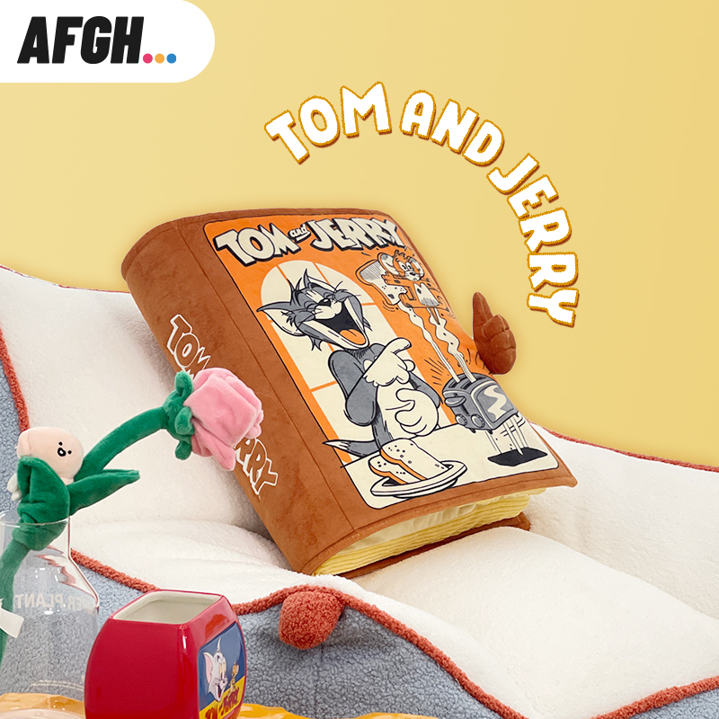 AFGH正版授权猫和老鼠Tom and Jerry经典漫画书抱枕靠垫坐垫