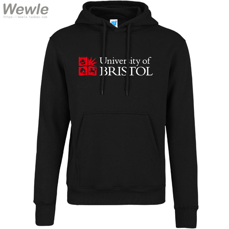 布里斯托大学Bristol班服套头连帽卫衣纪念品加绒校服礼品