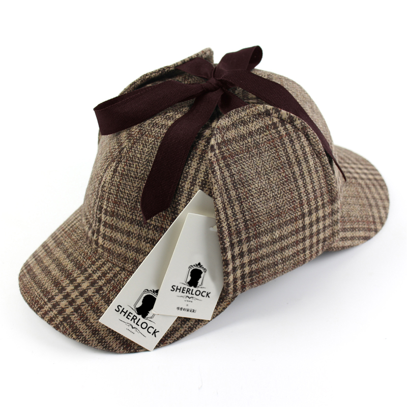 正品神探夏洛克同款猎鹿帽福尔摩斯帽子皮卡丘侦探帽卷福Sherlock