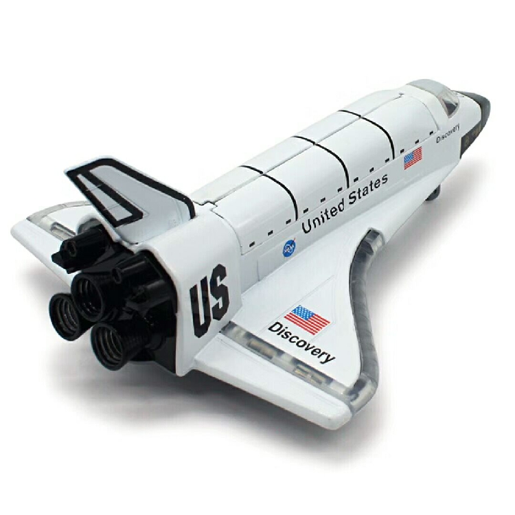 航天飞机探索者哥伦比亚发现号太空飞船合金飞机模型声光男孩玩具