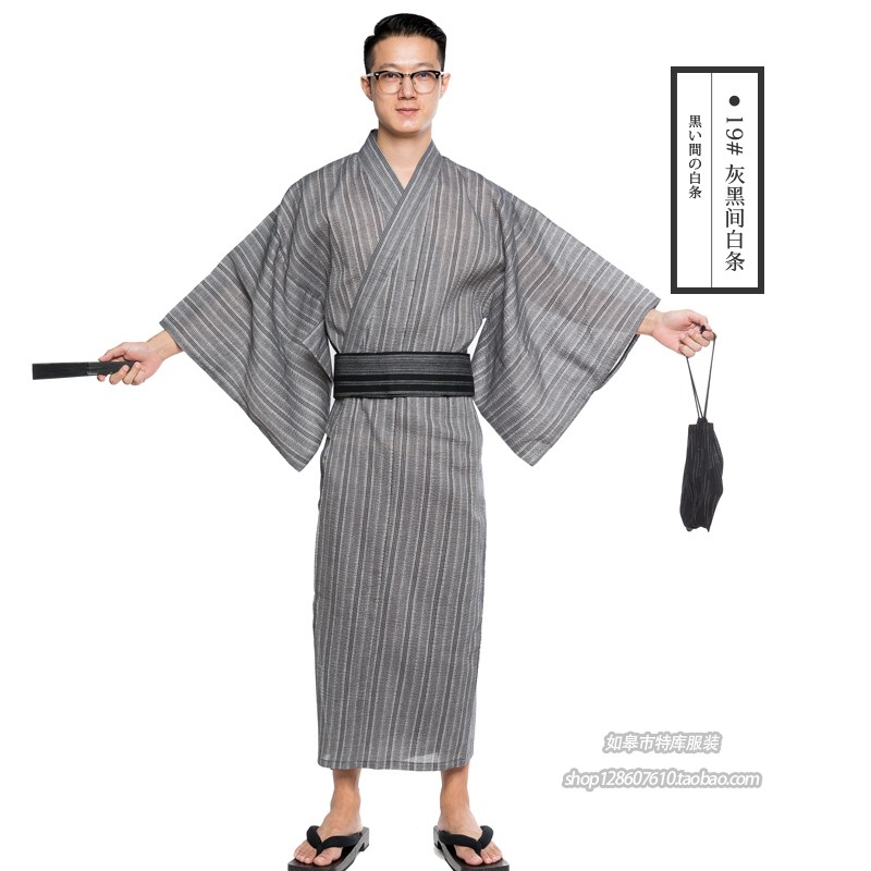 2024上新大码浴衣日式家居加大加肥日本传统男式和服花火大会夏季
