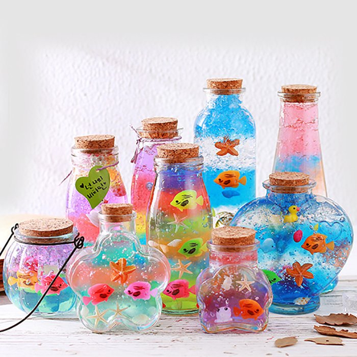 水精灵玩具水宝宝海洋瓶diy材料包许愿玻璃瓶儿童手工制作材料包
