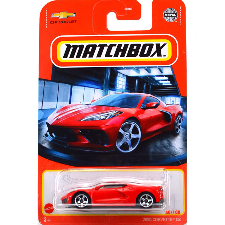 MATCHBOX火柴盒城市英雄小车 2020克尔维特C8跑车模型玩具合金21V