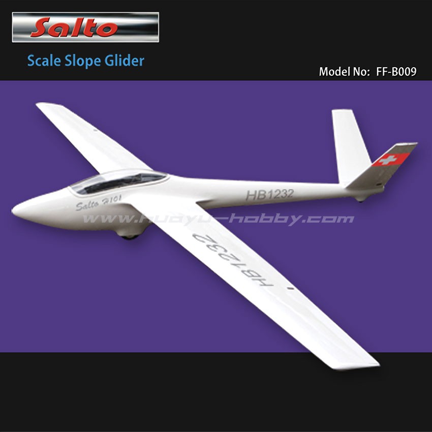 飞飞模型Salto无动力滑翔机2680mm遥控模型飞机 玻纤机身轻木机翼