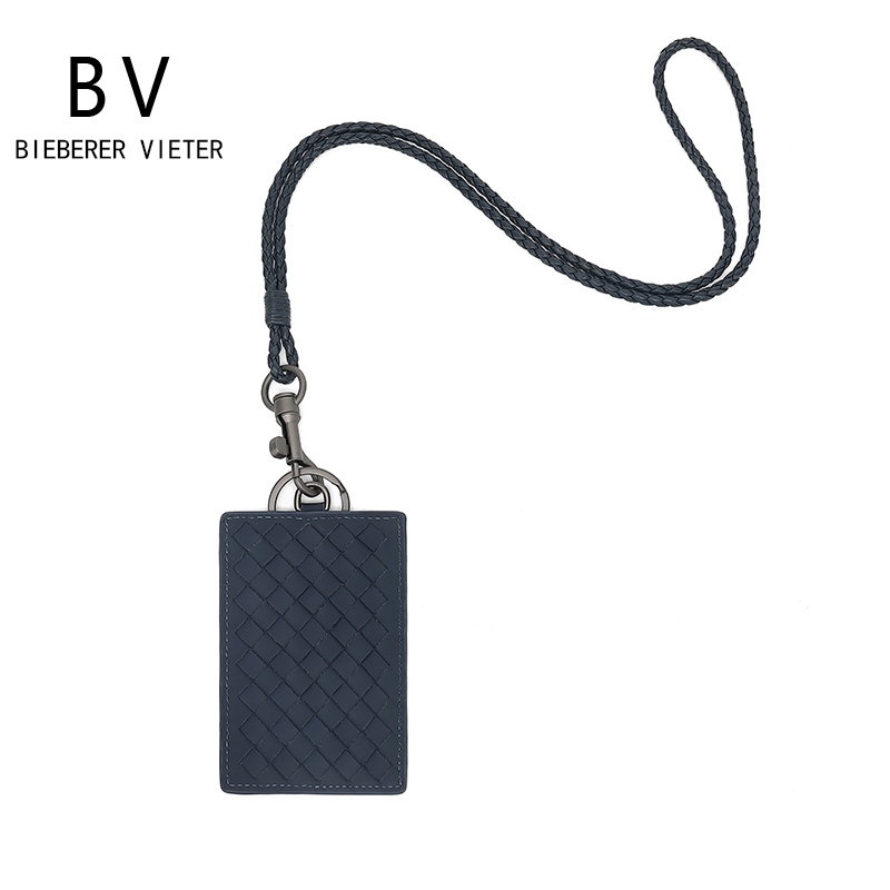 BIEBERER VIETER/BV正品手工编织经典卡包卡套挂绳工作证件套