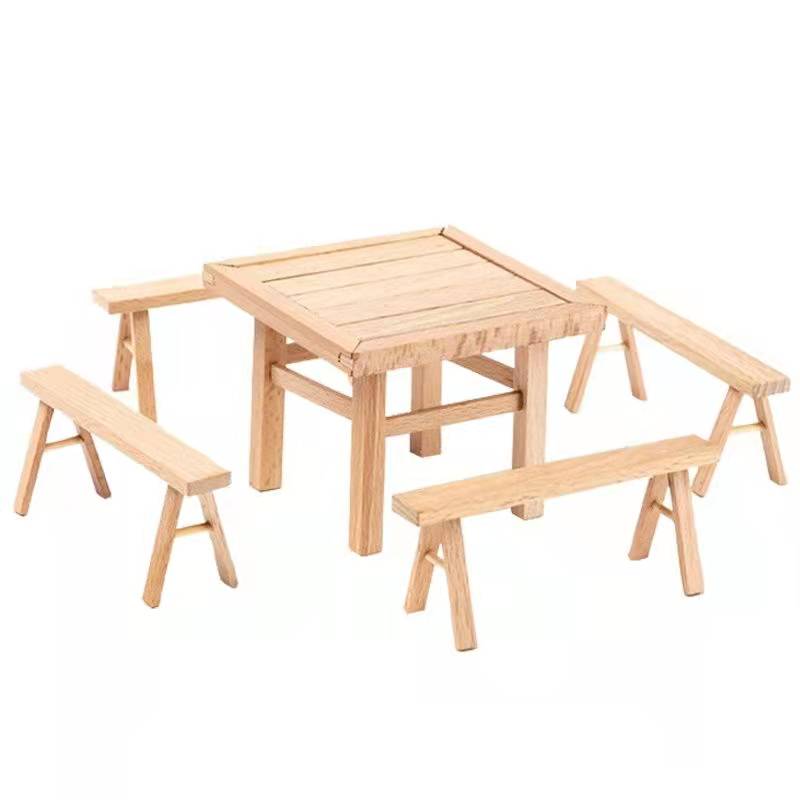 积木榫卯结构中国桌椅模型手工DIY古建筑拼装益智套装儿童玩具