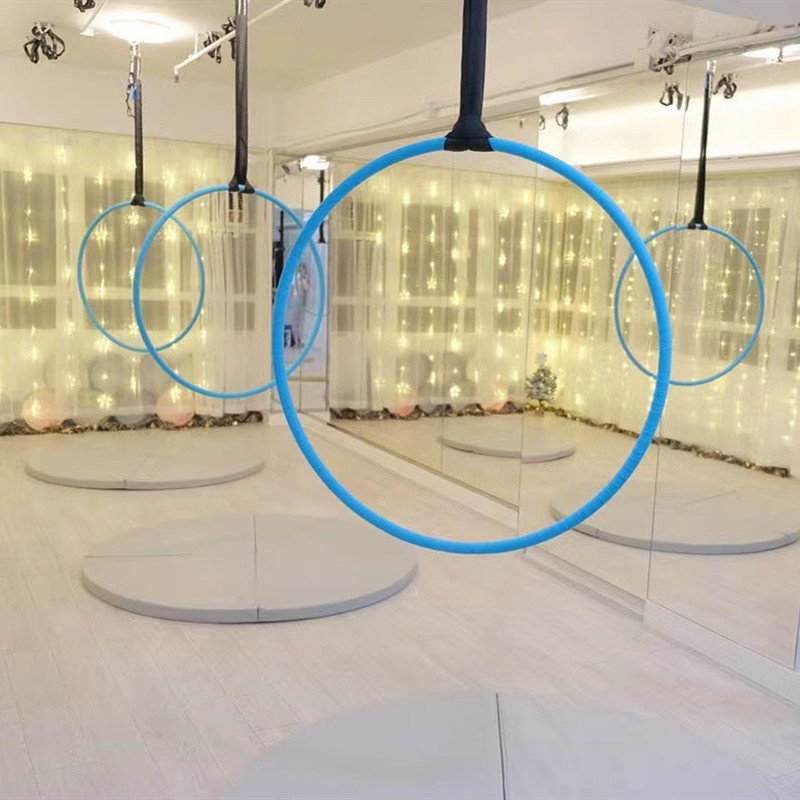 空中环瑜伽舞蹈环无耳不锈钢空中瑜伽吊环定制管径25mm和32mm可选