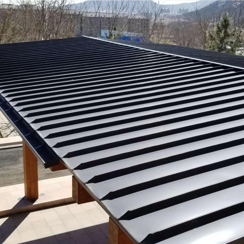 新品铝镁锰屋面板铝瓦32310型铝合金瓦片直立锁边别墅金属屋面板