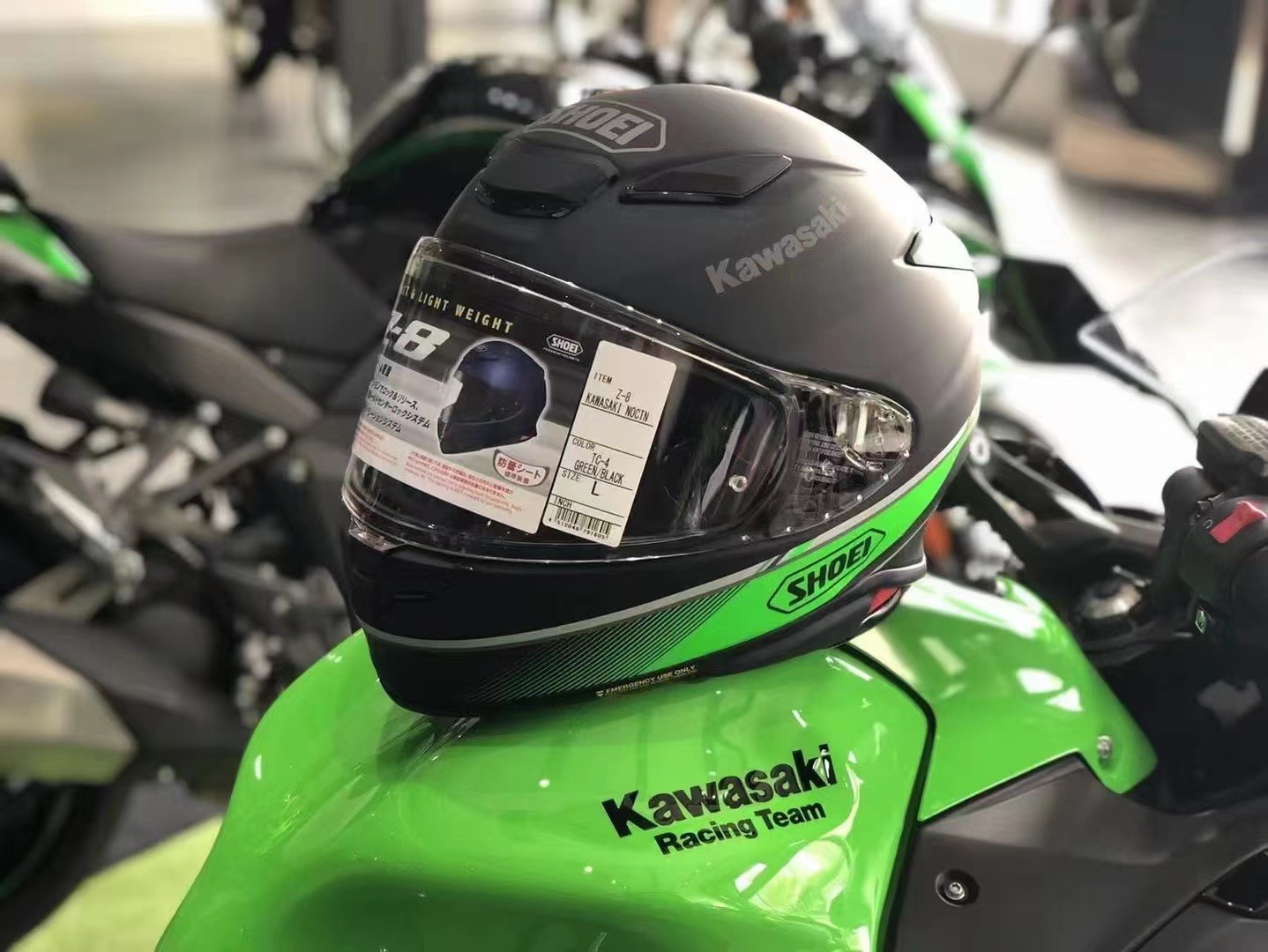 川崎联名款Z8Kawasaki&SHOEI日本联名款头盔摩托车机车认证成人