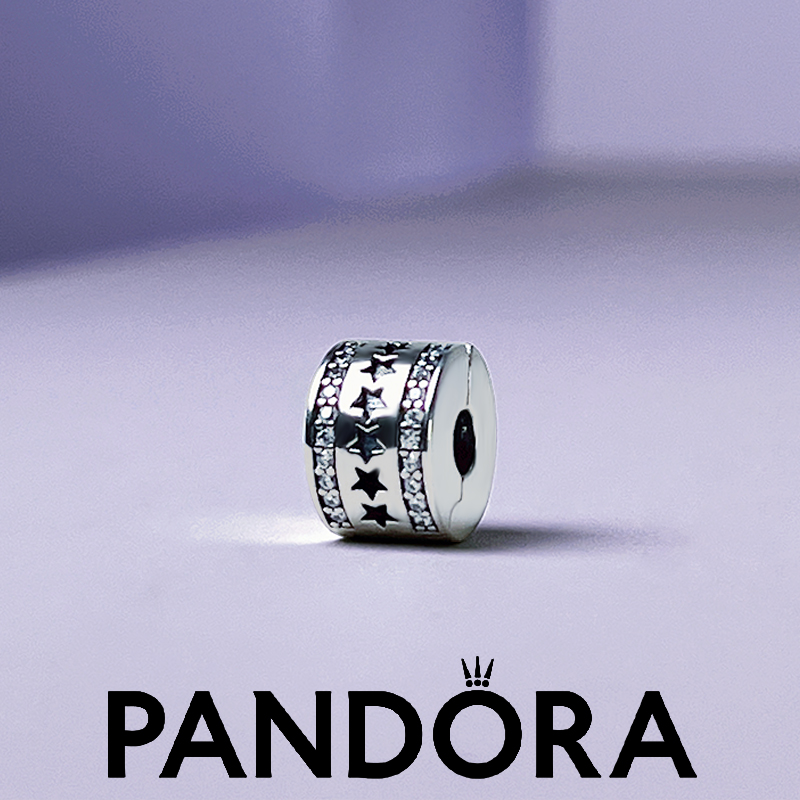 现货考拉Pandora潘多拉专柜正品  闪亮星星锆石固定扣796381CZ