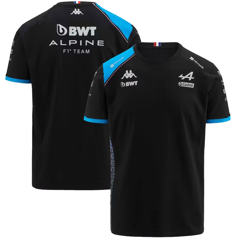 BWT Alpine 阿尔卑斯山F1 Team 越野夏季赛车服T恤定制翻领polo衫